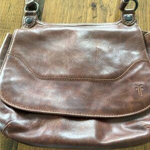 Frye Brown Leather Crossbody Bag